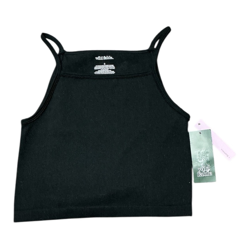 Wild Fable  - NWT - Black Fitted Crop Tank Top Size Small